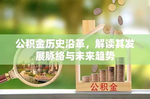 绥中公积金历史沿革，解读其发展脉络与未来趋势