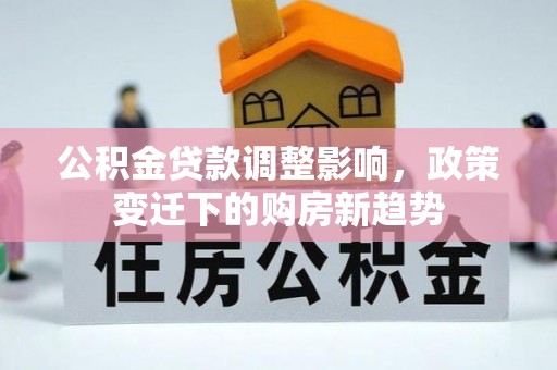 绥中公积金贷款调整影响，政策变迁下的购房新趋势