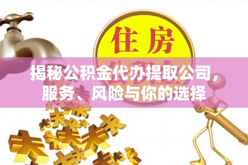 绥中揭秘公积金代办提取公司，服务、风险与你的选择